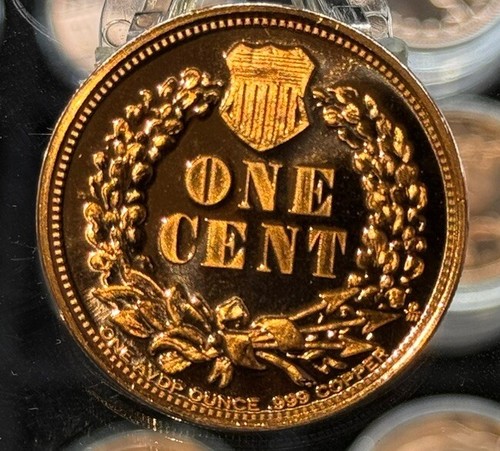 LOT OF 100 X 1 OZ 1877 Indian Head Cent * 1 OZ FINE COPPER ROUND BULLION LOT 100