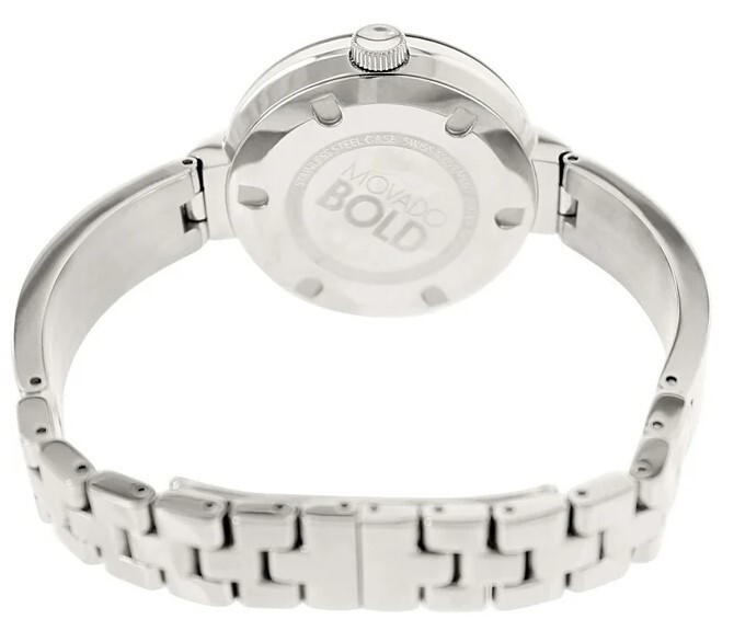 MOVADO MOVADO BOLD 3600194 SILVER DIAL STAINLESS STEEL WOMENS WATCH