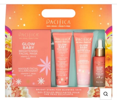 Pacifica Bright Stars for Glowing Skin 4 Piece Gift Set.  *New*