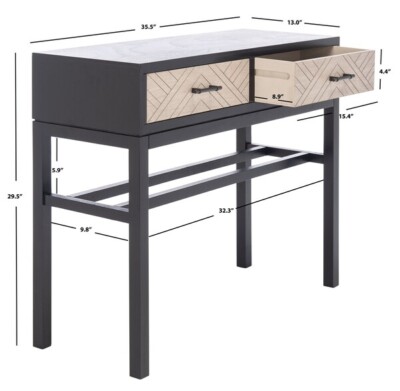 Safavieh AJANA 2 DRW CONSOLE TABLE, Reduced Price 2172737717 CNS5709B