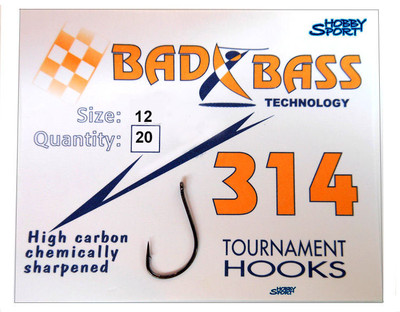 AMI BAD BASS SERIE 314  SIZE 12  BUSTA 20 PZ SURFCASTING