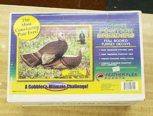 Feather Flex True Position Breeders Turkey Decoys (One Hen and One Jake)