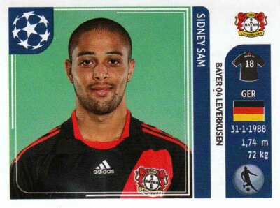 Panini Sticker Champions League 2011/2012 Nr. 324 Sidney Sam Bayer 04 Leverkusen