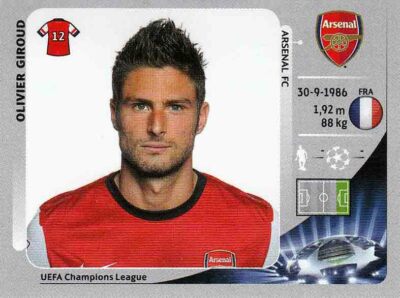 Panini Sticker Champions League 2012/2013 Nr. 100 Olivier Giroud Arsenal FC Bild