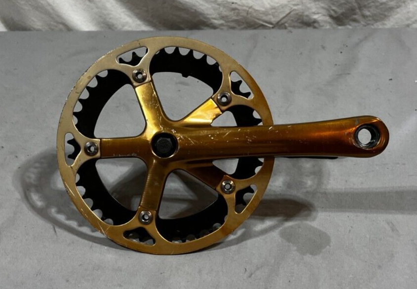 Lasko CF-12 165mm 42-Tooth Steel Ring Bronze Fixie Crankset