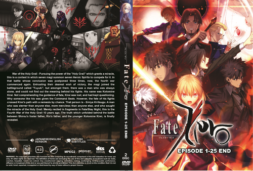 Dvd Fate Zero Episode 1 25 End Anime English Dubbed Audio Subtitle Gen Urobuchi Ebay