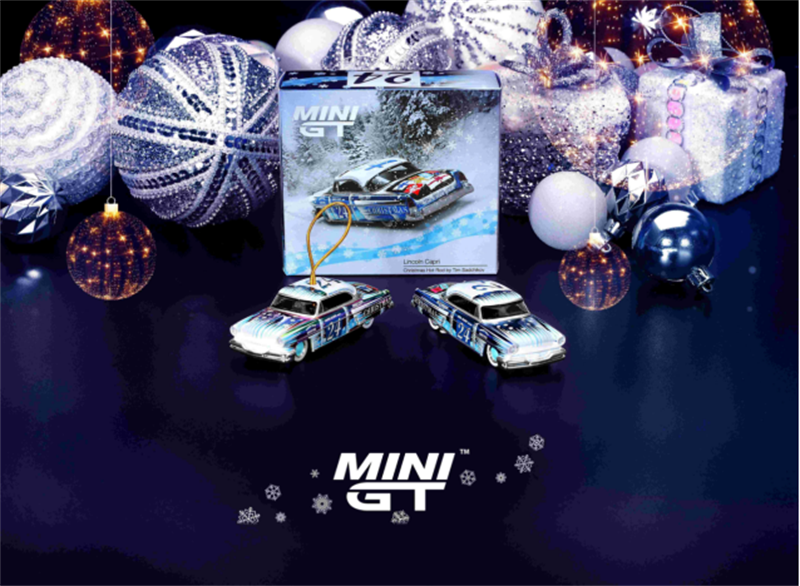 MINI GT 1:64 Lincoln Capri Christmas Hot Rod Tim Sadchikov