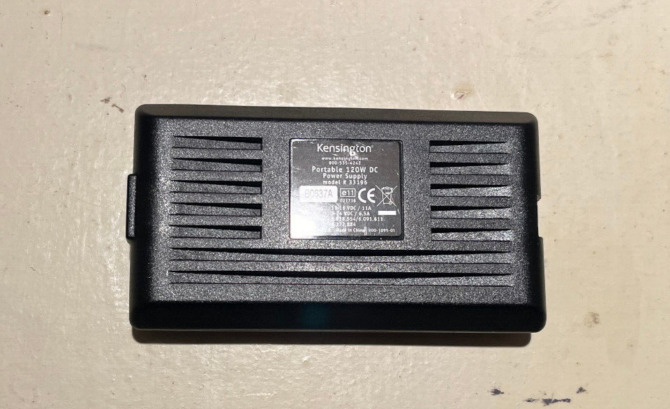 Kensington Universal 120 watt DC/Car/Air Adapter Laptop Power Adapter w/ 8 Tips
