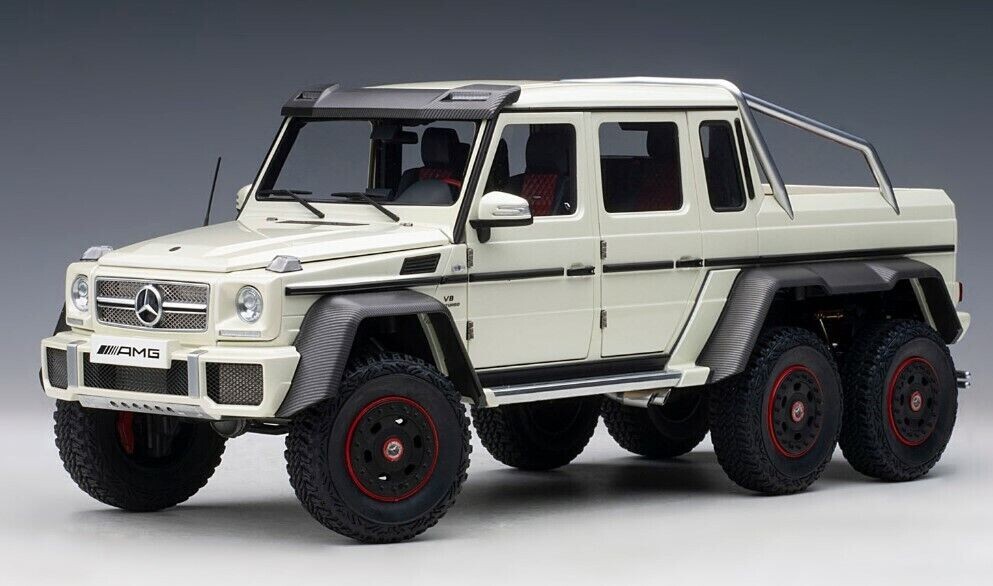 1/18 Mercedes Benz G63 Amg 6X6 Designo Diamond White Model