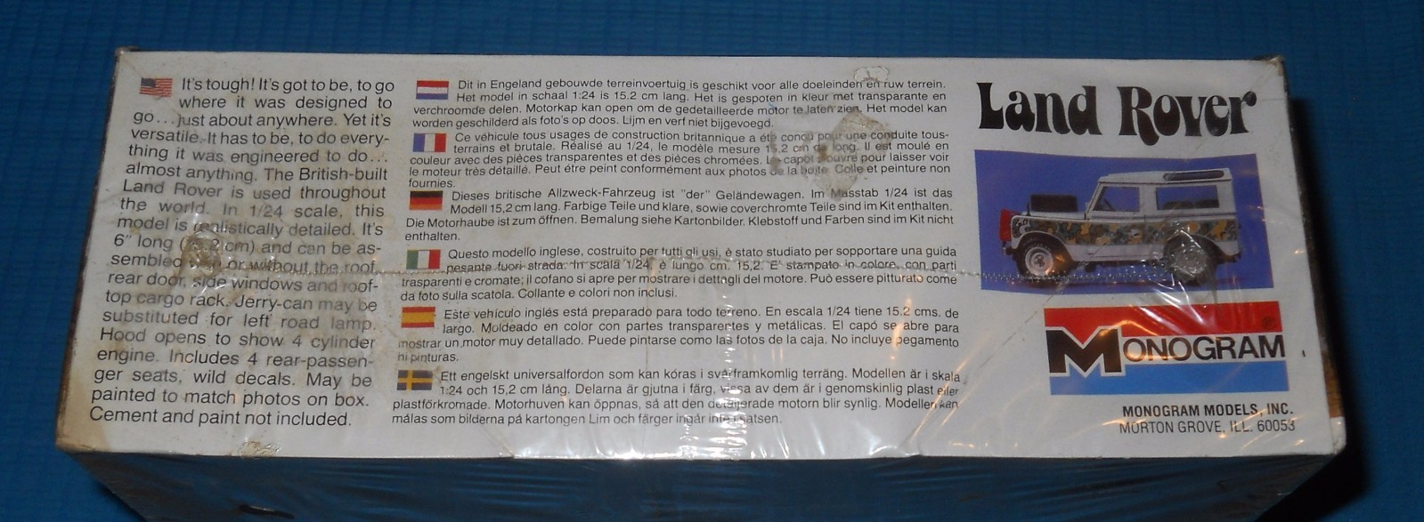 Monogram Land Rover-1/24 Scale Kit #2279-1981-FS Box-Model Car Swap Meet