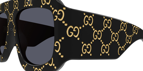 Pre-owned Gucci Gg0983s-004 Black In Gray