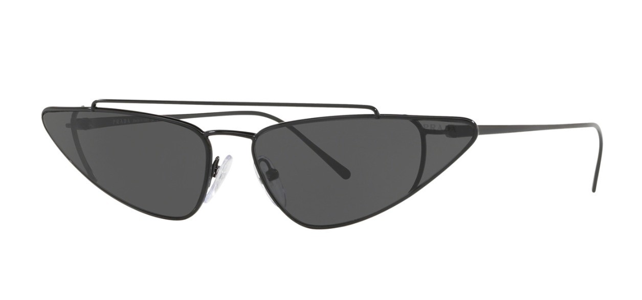 Pre-owned Prada Pr 57ys Silver/grey Shaded (1bc-5d1) Sunglasses