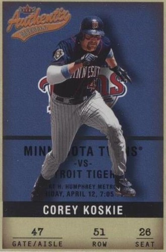 2002 Fleer Authentix - Corey Koskie #51