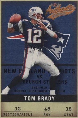 2002 Fleer Authentix Tom Brady #48