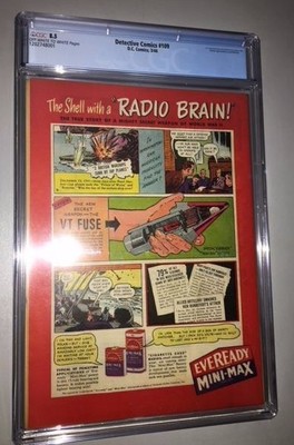 DETECTIVE COMICS #109 (1946) CGC 8.5 VF+ (OWW) Joker Cover