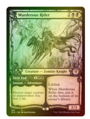 Murderous Rider   Swift End - Foil - Showcase Throne of Eldraine MTG