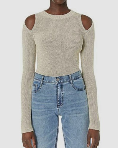 Tシャツ・カットソー SEE BY CHLOE Women Sweater CHS19AMP0351020R Beige SEE BY CHLOE Short sleeve knit M Beige Designer sweaters
