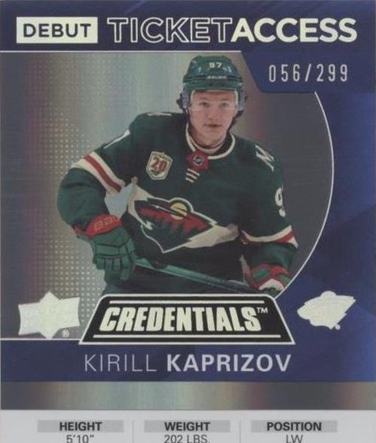 2021-22 Upper Deck Credentials - Kirill Kaprizov #144