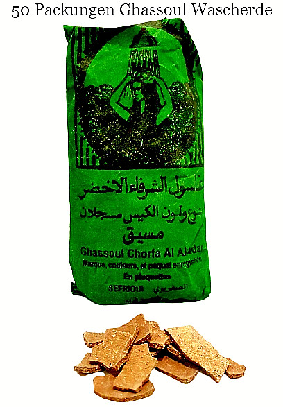 Ghassoul Argile Terre De Lavage Lavaerde - 50 X 500 G - Cheveu Shampooing Corps