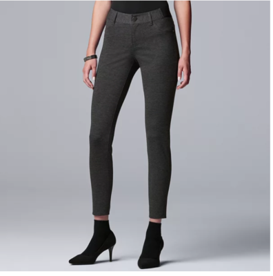 Women's simply vera vera wang everyday luxury ponte 2025 skinny pants