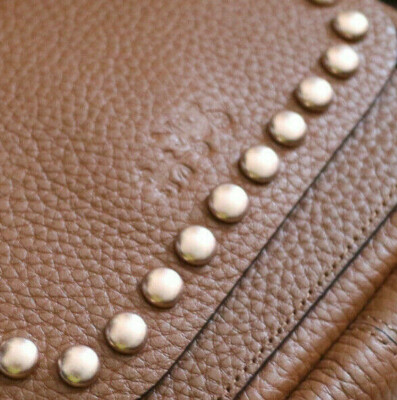 NWT COACH Saddle Rivet Stud Pebbled Leather Dakotah Mini Crossbody Swing Bag NEW NWT COACH Saddle Rivet Stud Pebbled Leather Dakotah Mini Crossbody Swing Bag NEW