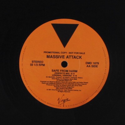 MASSIVE ATTACK: safe from harm Virgin Records America, Inc. 12'' Single 33 RPM