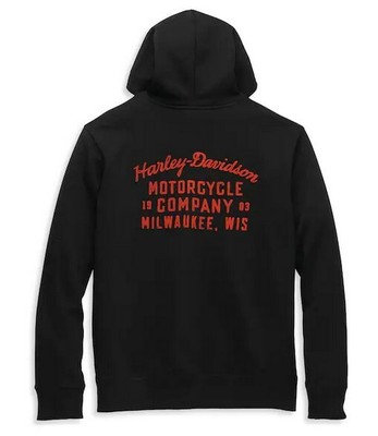 HARLEY-DAVIDSON HARLEY-DAVIDSON OIL CAN BAR & SHIELD DISTRESSED PULLOVER HERREN