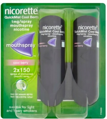 Nicorette Bucomist Cool Berry Quickmist Spray Cantidad LIMITADA enviado HOY