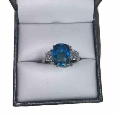 Bomb Party RBP2121 Endless Horizons Lab Created Azeure Blue Bi Color Tourmaline