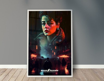 Blade Runner Rachel Cyberpunk Poster