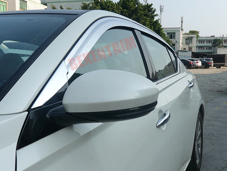 FOR Nissan Altima 20192021 Chrome Window Visor Vent Shades Sun Rain