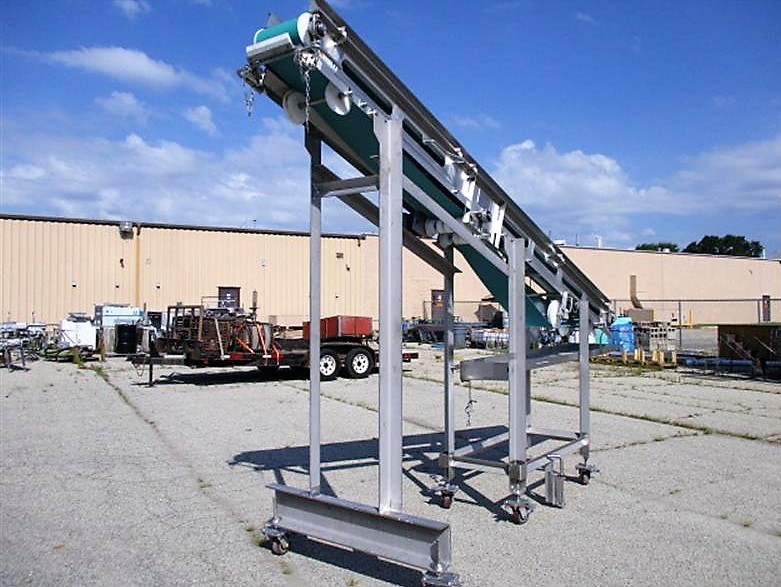 Cozzini Incline Belt Conveyor Stainless Steel Sanitary Food Grade 12