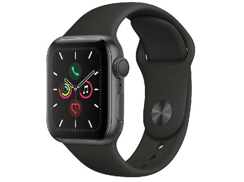 Apple Watch Series 5, Chip W3, 40 mm, GPS, Caja aluminio gris espacial.