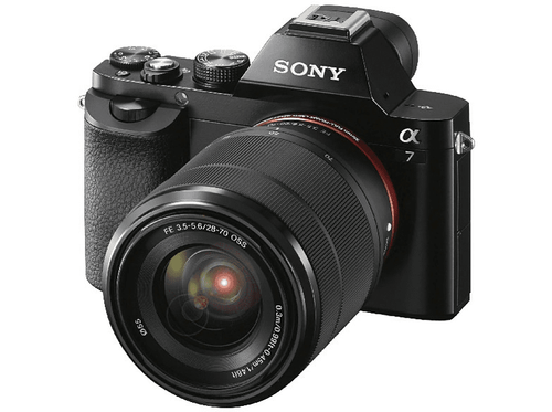 Sony Alpha ILCE 7KB, Sensor de 24.3 MP, Full Frame, Negro, Objetivo SEL 28-70 mm