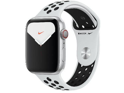 Apple Watch Nike Series 5, Chip W3, 44 mm, GPS + Cellular, Caja aluminio plata,