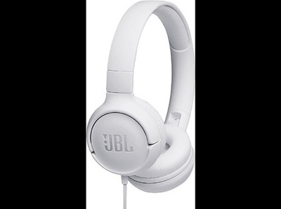Auriculares JBL Tune 500 Pure Bass Sound Micrófono Plegables Blanco 
