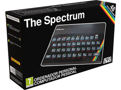 Consola retro The Spectrum, Emula modelos 48 y 128 ZX , 48 Juegos incluidos, 