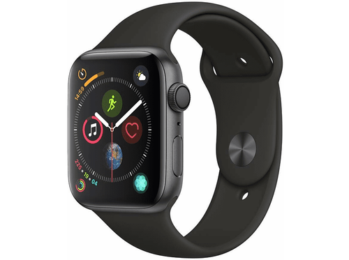 Apple Watch Series 4, 44 mm, Gris espacial, Correa deportiva (Sports Band), 4G, 