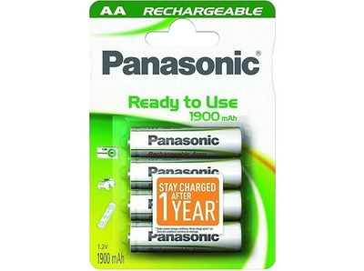 Pila AA - Panasonic Evolta Wentronic, 1900 mAh, NiMH 4-BL, Blanco