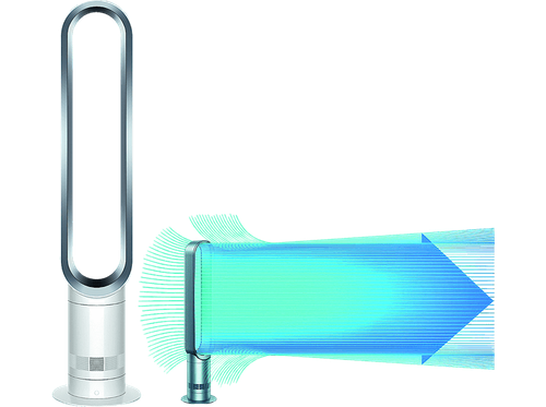 Ventilador sin aspas de torre - Dyson 300912-01 AM 07 COOL Blanco/Plateado