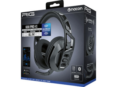 NACON Wireless Headset RIG 600 Pro HS PL019520 PS5/PS4/PC 18h BT Black NEUWERTIG