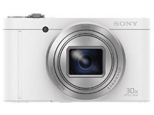 Cámara - Sony DSC-WX500 Blanco, WiFi, NFC, 18.2Mp, zoom óptico 30x