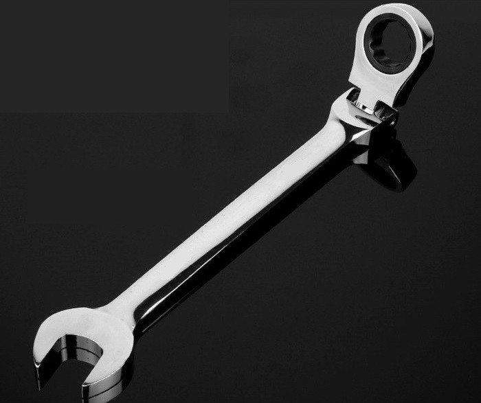 Chiave Inglese Combinata A Cricchetto Pieghevole Cromo Vanadio 11mm dfh