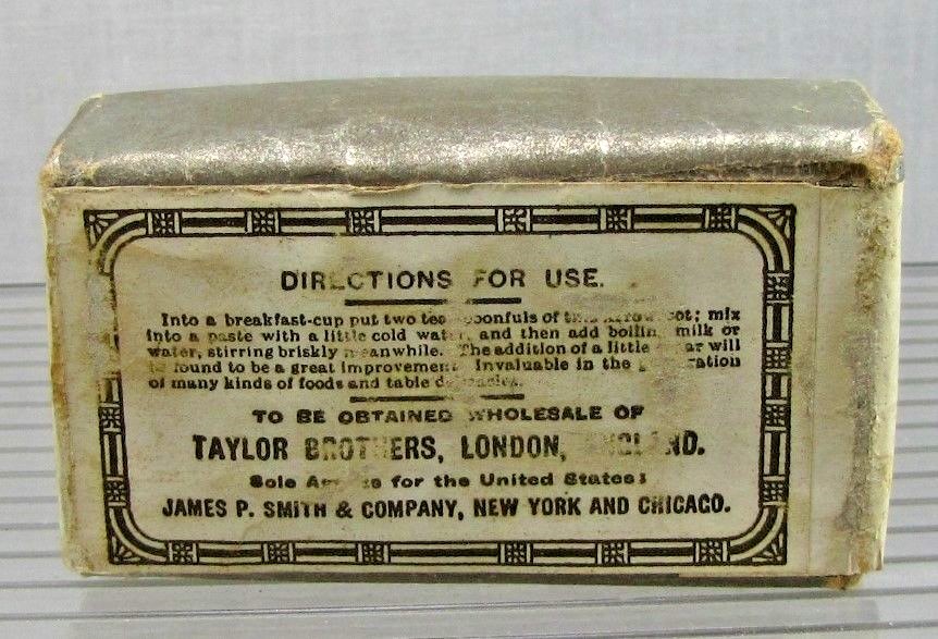 Vintage Package of Pure Arrowroot, Taylor Bros. London, England - Unopened