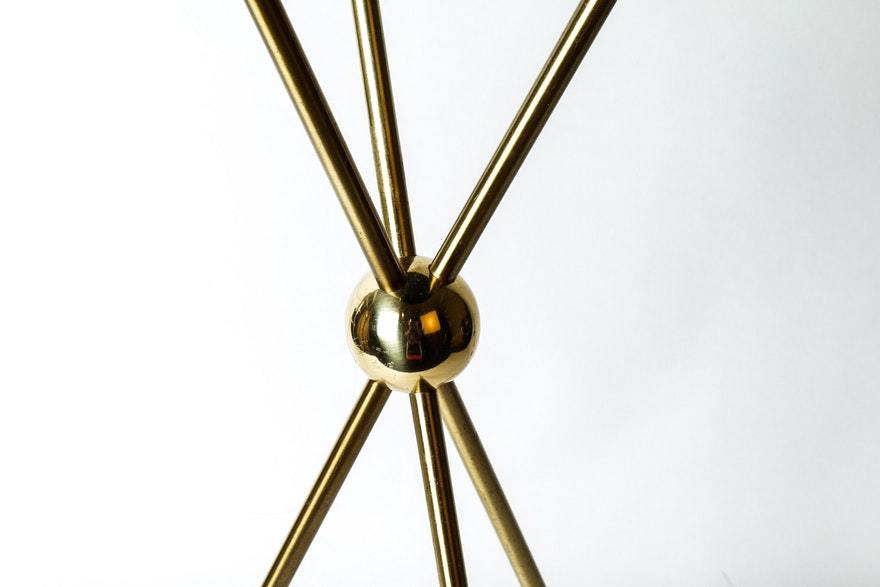 MAISON JANSEN 1960s Neoclassical Brass ARROW Accent Table ICONIC Collectors GIFT