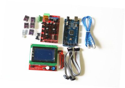 New 3D Printer Kit RAMPS 1.4 Mega 2560 R3 12864 LCD Controller 5x DRV8825 Driver