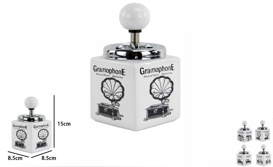 Posacenere Porta Cenere Sigarette In Ceramica A Molla Strumenti D'Epoca dfh