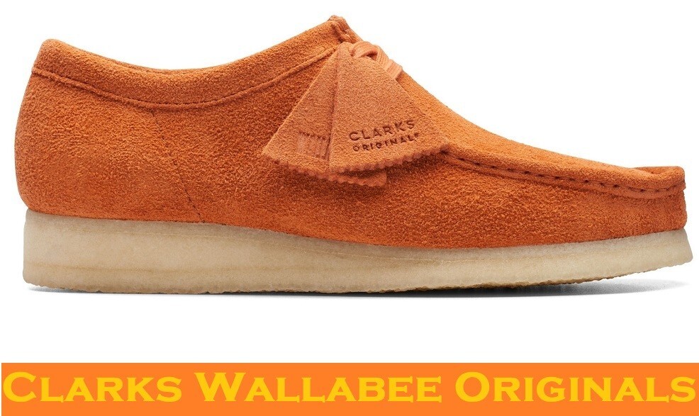Clarks Wallabee Originals Burnt Orange - 26173637 | eBay