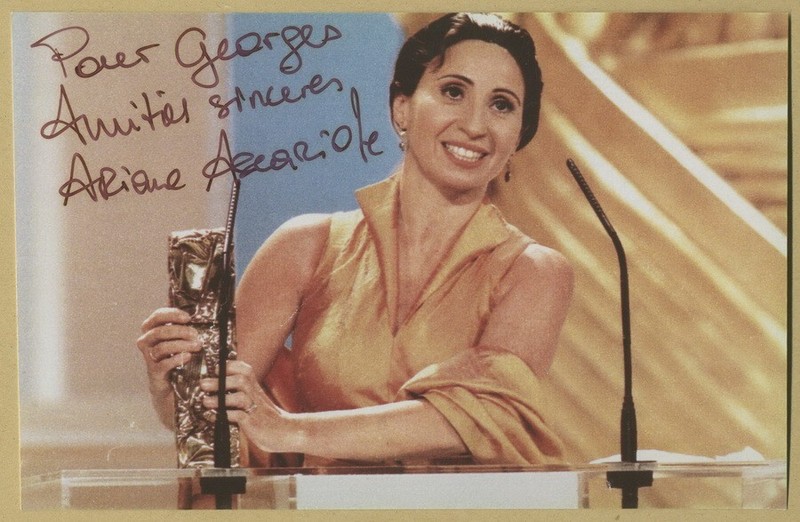 Ariane Ascaride - Actrice FranÃ§Aise - Jolie Photo DÃ©DicacÃ©E