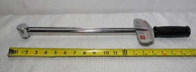 Vtg Wright Tool 1/2'' Micrometer Micro-Adjustable Torque Wrench Pivot Handle 4442